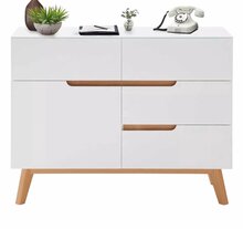 Kummut MCA Cervo 48642WE5, 40 x 97 x 76 cm, valge/tamm