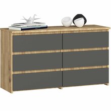 Kummut Akord CL100 6SZSZ, 100 x 35 x 57 cm, tamm/tumehall
