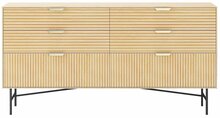 Kummut Home4You Bassel, 120 x 40 x 80 cm, pruun