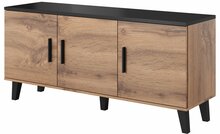 Kummut Cama Meble Lotta 150 3D, 45 x 150 x 69 cm, puit/pruun/must