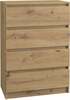 Kummut Top E Shop Malwa M4 Artisan, 70 x 40 x 97 cm, pruun