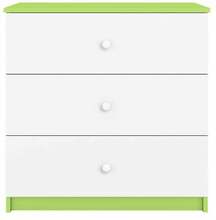 Kummut Kocot Kids Babydreams KOBDZIBWZ, 41 x 80 x 80.5 cm, valge/roheline