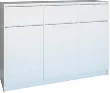 Kummut Top E Shop Malwa 3D3S, 120 x 40 x 97 cm, valge