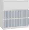 Kummut Top E Shop Malwa M3 Arteso, 40 x 70 x 75 cm, sinine/valge