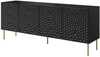 Kummut Cama Meble Hole, 190 x 40.5 x 74.5 cm, matt must