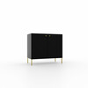 Kummut Adrk Furniture Tili 2D 3P, must