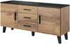 Kummut Cama Meble Lotta K150, 2D3S, 150 x 45 x 69 cm, must/puit