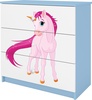 Kummut Kocot Kids Babydreams Unicorn, 80 x 41 x 80.5 cm, sinine/valge