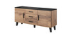 Kummut Halmar Lotta 150 2D3S, 150 cm, tamm votan/must
