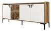 Kummut Kalune Design Venedik 845HCT5309, 180 x 35 x 78 cm, valge/pähkel