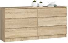 Kummut Akord K160, 40 x 160 x 77 cm, sonoma tamm