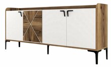 Kummut Kalune Design Venedik 845HCT5309, 180 x 35 x 78 cm, valge/pähkel