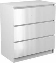 Kummut Top E Shop Malwa M3, 70 x 40 x 77 cm, läikiv valge