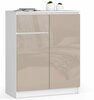 Kummut Akord K80, 80 x 40 x 99 cm, valge/beež