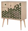 Kummut Kalune Design Trio 121, 40 x 80 x 90 cm, tamm/roheline