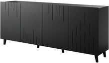 Kummut Cama Meble Bari, 200 x 42 x 82 cm, must matt