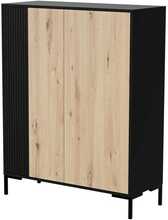 Kummut Cama Meble Merci, 100 x 40 x 129 cm, must/amatööri tamm