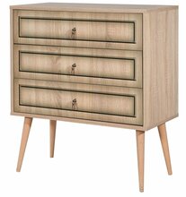 Kummut Kalune Design Trio 421, 40 x 80 x 90 cm, tamm/beež
