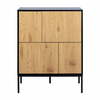 Kummut Actona Seaford 4D, 80 x 40 x 103 cm, pruun/must