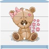 Kummut Kocot Kids Babydreams Teddybear Flowers, 80 x 41 x 80.5 cm, sinine/valge