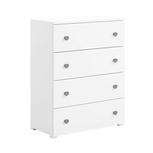 Kummut Adrk Furniture Elza, valge/hall
