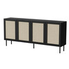 Kummut Cama Meble Juta 301151, must, 39.5 x 200 x 90 cm