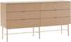 Kummut Home4you Sequence 45153, 158 x 40 x 83 cm, beež