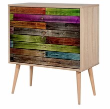 Kummut Kalune Design Trio 726, 40 x 80 x 90 cm, tamm/mitmevärviline