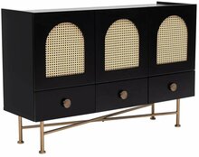 Konsoollaud Kalune Design Cliff 63, 123 x 38 x 63 cm, pruun/must