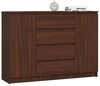 Kummut Akord K140 2D 4SZ CLP, 40 x 138 x 99 cm, 4 sahtliga, pruun