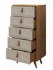 Kummut Kalune Design Spanze 811MDD3410, 40 x 50 x 103 cm, tamm/valge