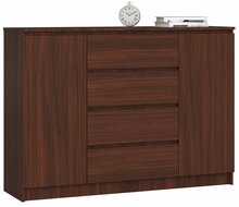 Kummut Akord K140 2D 4SZ CLP, 40 x 138 x 99 cm, 4 sahtliga, pruun