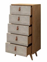 Kummut Kalune Design Spanze 811MDD3410, 40 x 50 x 103 cm, tamm/valge