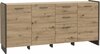 Kummut Forte Flash 4D2S, 41.3 x 186.5 x 86.1 cm, pruun/hall