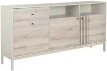 Kummut Signal Meble Frost K1, 40 x 180 x 90 cm, valge/pruunikas