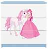 Kummut Kocot Kids Babydreams Princess & Horse, 41 x 80 x 80.5 cm, sinine/valge