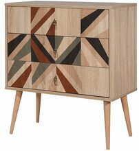 Kummut Kalune Design City Triangle, 40 x 80 x 89 cm, mitmevärviline