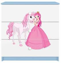 Kummut Kocot Kids Babydreams Princess & Horse, 41 x 80 x 80.5 cm, sinine/valge