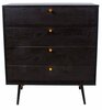 Kummut Home4you Amsterdam 45044, 80 x 40 x 90 cm, must