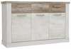 Kummut Forte Duro DURK233, 41.3 x 140.8 x 90.3 cm, valge/tamm