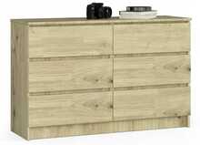 Kummut Akord Nore K120, 40 x 120 x 77 cm, pruun/tamm