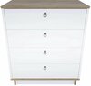 Kummut Kalune Design Sahra 875ZNA4562, 72 x 42 x 83.1 cm, valge/pähkel