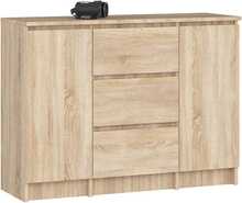 Kummut Akord K100, 101 x 35 x 76 cm, liivakarva/pruun