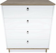 Kummut Kalune Design Sahra 875ZNA4562, 72 x 42 x 83.1 cm, valge/pähkel