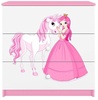 Kummut Kocot Kids Babydreams Princess & Horse, 41 x 80 x 80.5 cm, valge/roosa