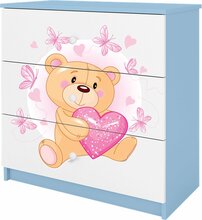 Kummut Kocot Kids Babydreams Teddybear Butterflies, 80 x 41 x 80.5 cm, sinine/valge