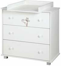 Kummut Klups Safari Giraffe, 85 x 48 cm, valge