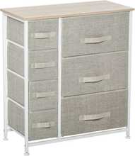 Kummut HOMCOM 7 kokkupandava kangast sahtliga, 63,5 x 30 x 71 cm, hall