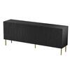 Kummut Cama Meble Jungle, 190 x 40.5 x 74.5 cm, must matt