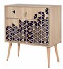 Kummut Kalune Design Trio 123, 40 x 80 x 90 cm, tamm/violetne